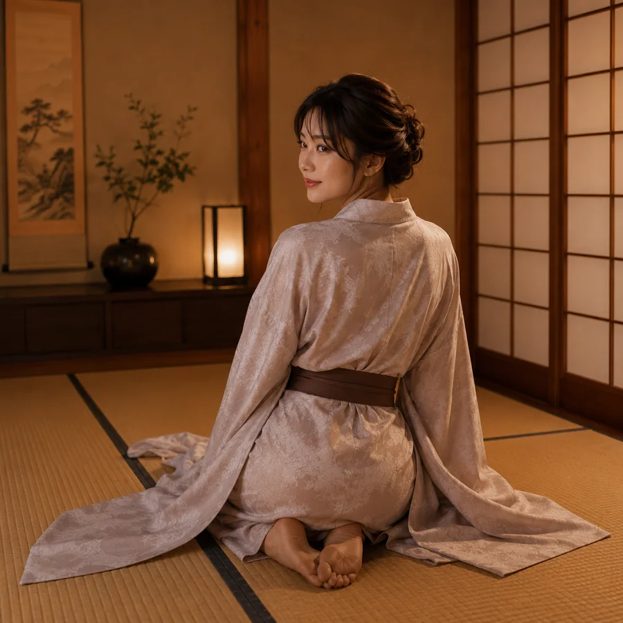 Elegant Japanese themed relaxation room