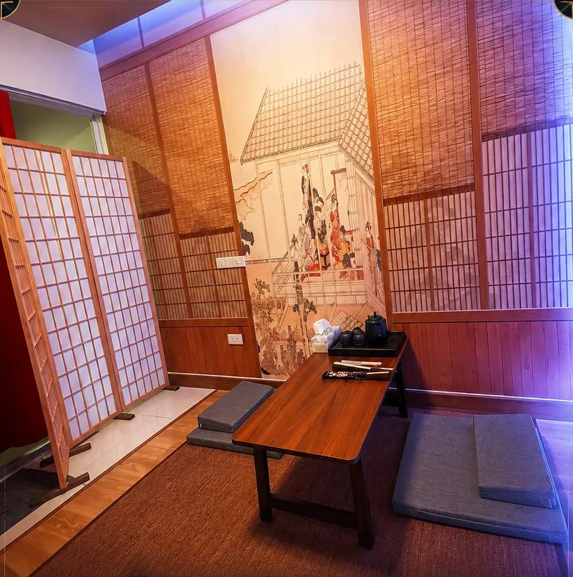Japanese themed relaxation room